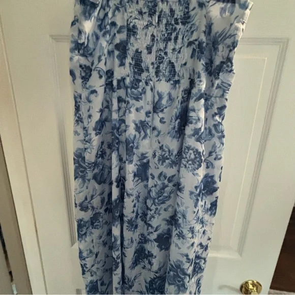 Abercrombie & Fitch Blue Floral Midi Dress - Picture 7 of 12